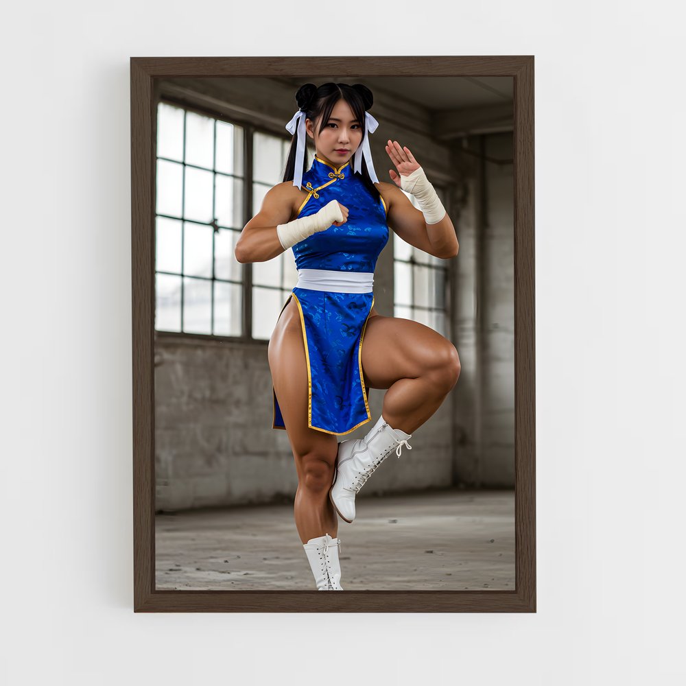 Poster Blue Warrior – affiche Street Fighter (vue 5)